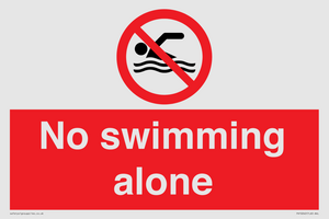 No swimming alone